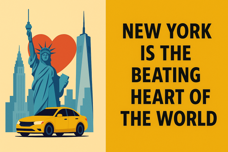 New York is the beating heart of the world as its residents are a blend of different people from across the globe